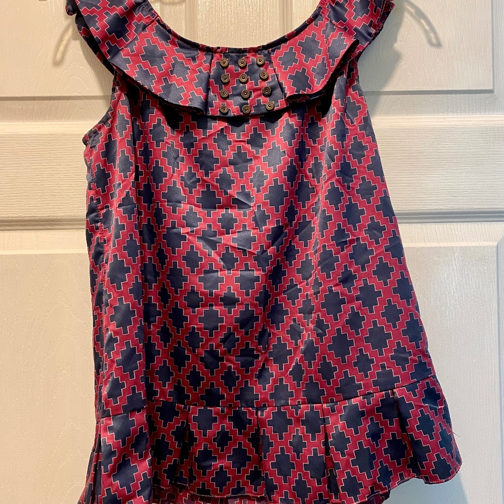 Dressy tank with ruffle